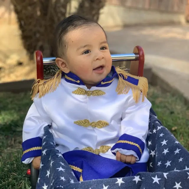 Fantasia Boys Kids Prince King Cosplay Fancy Dress blue – side view