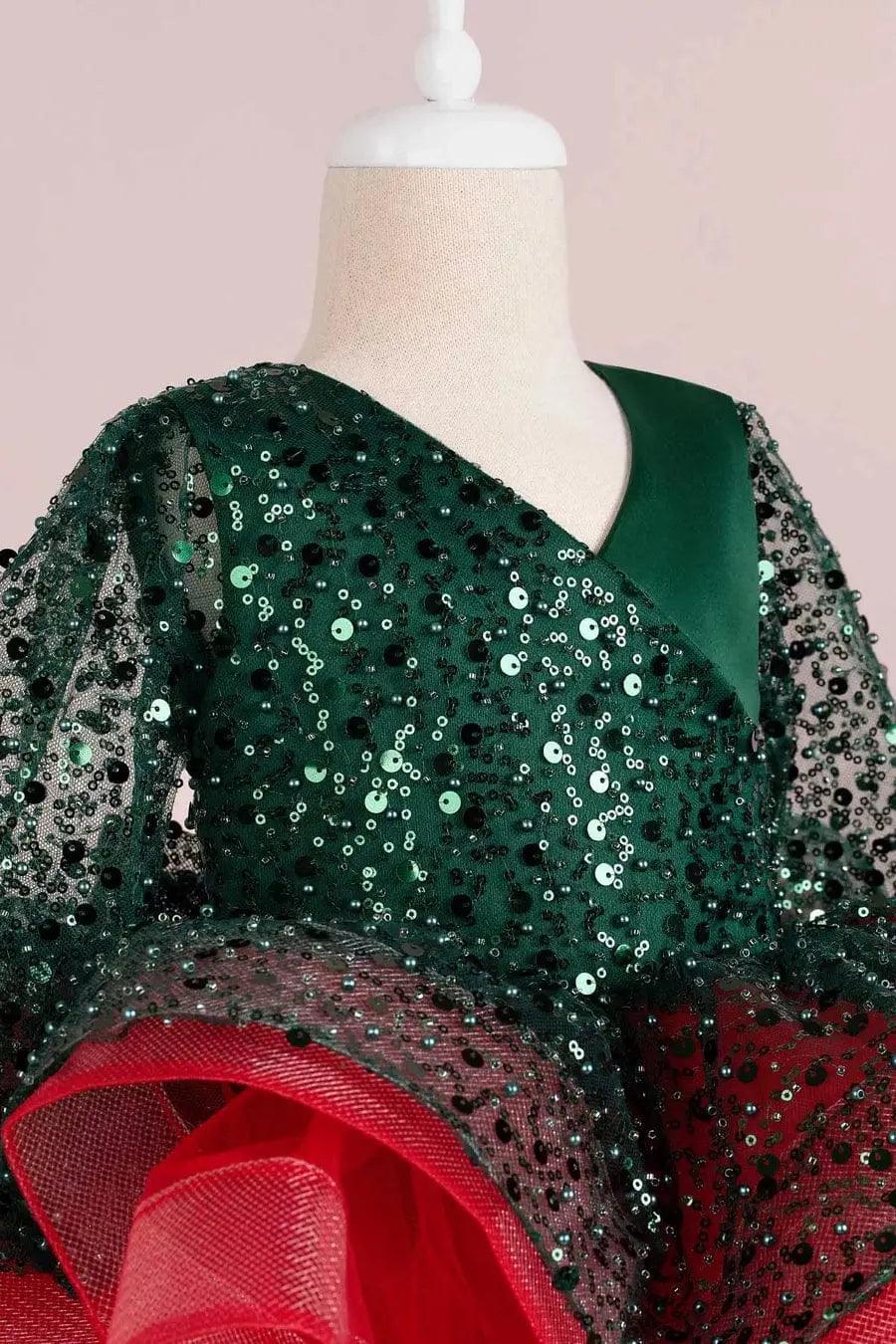 Gabrielle mermaid-style dress in green - photo 4