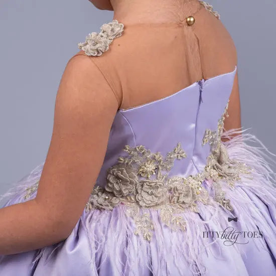 Hi-Low Ivy Swan Dress in purple - photo 3