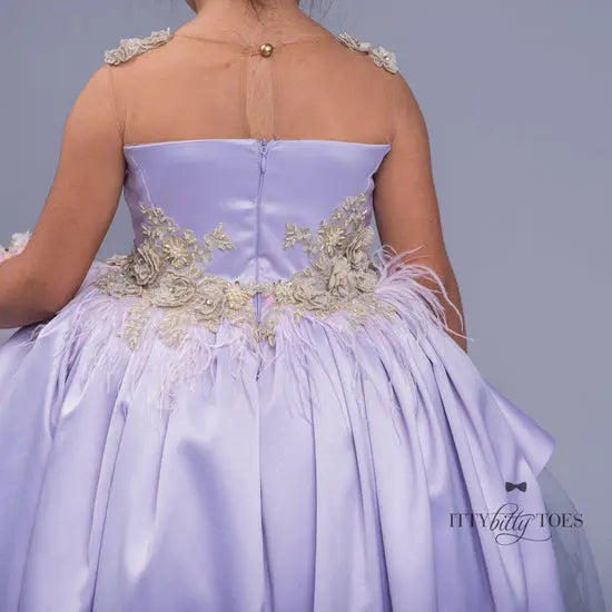 Hi-Low Ivy Swan Dress in purple - photo 4