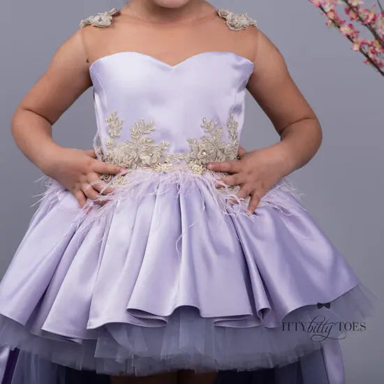 Hi-Low Ivy Swan Dress in purple - photo 5