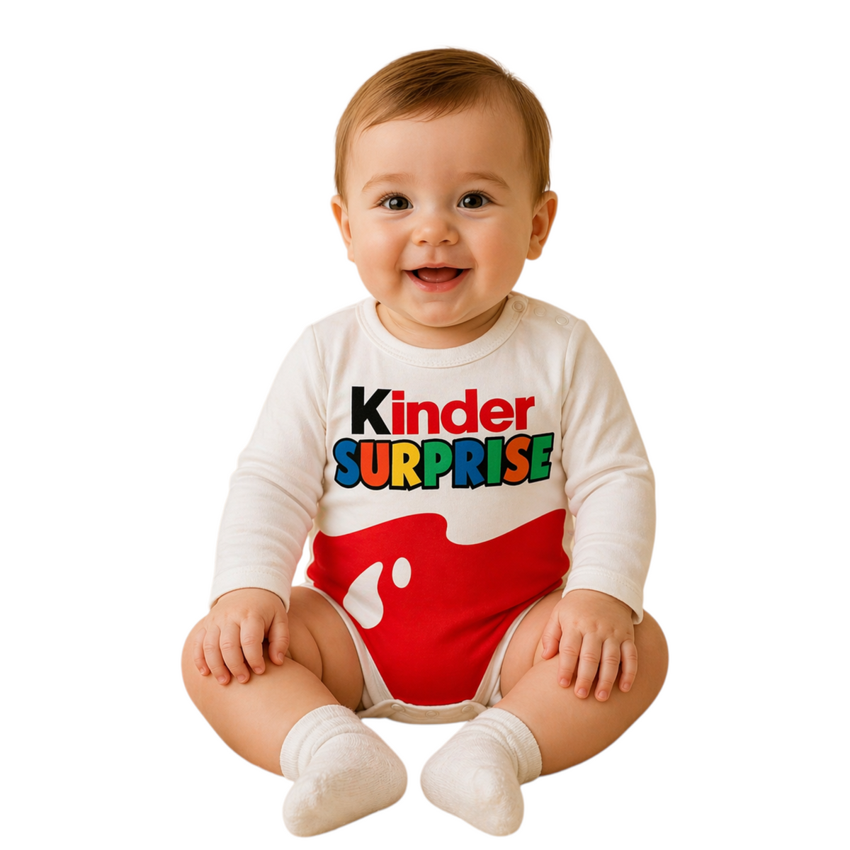 Kinder print baby romper by SimmiUnique