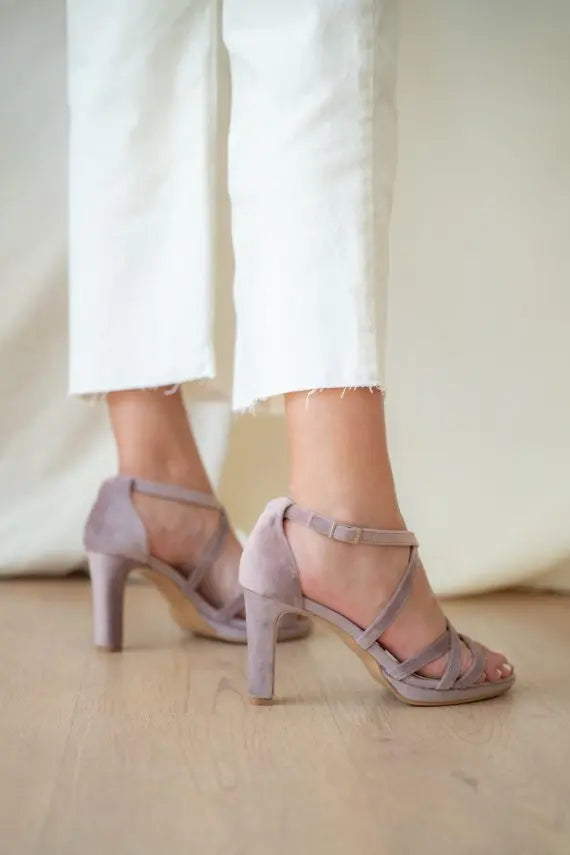 LiLac Velvet High Heelshigh Heels – full outfit view