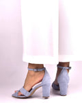 Block Heel Shoes MiNa Blue