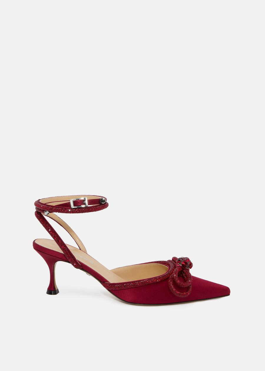 Aveline Bordeaux Double Bow Shoes