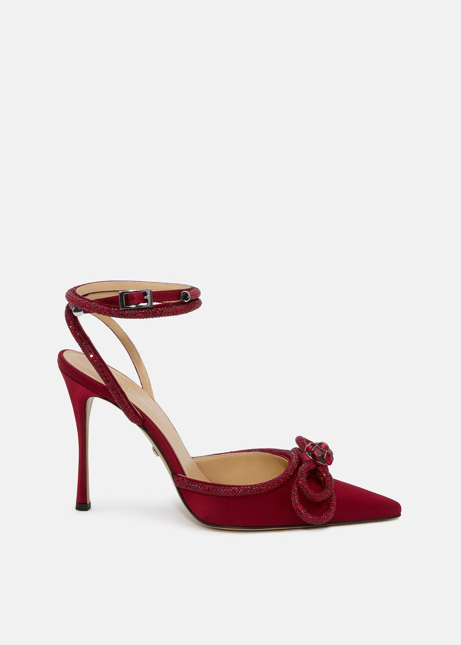 Florence Bordeaux Double Bow Shoes