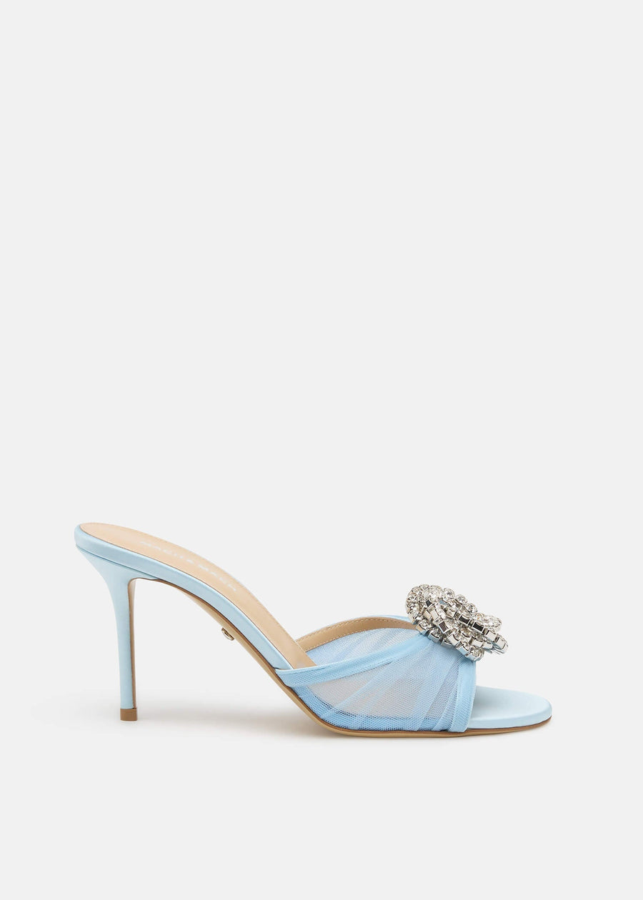 Renata Blue Crystal Mules