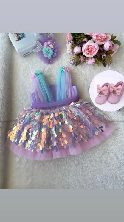 Mermaid dress ,Baby Girl Dress Special Occasion, First Birthday Dress cemrestore