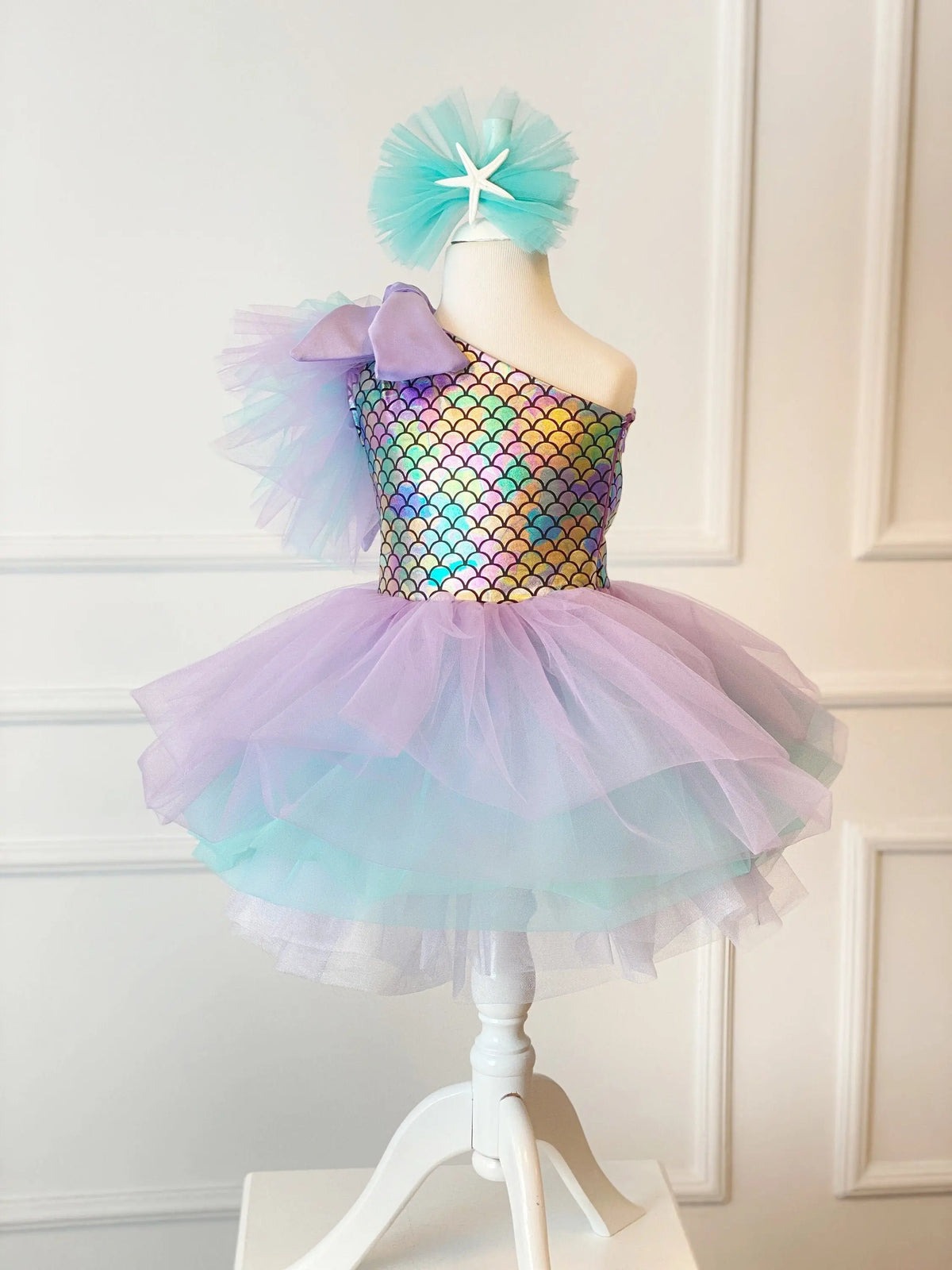 Mermaid dress ,Baby Girl Dress Special – side view