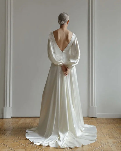 Minimalist wedding dress simmiunique