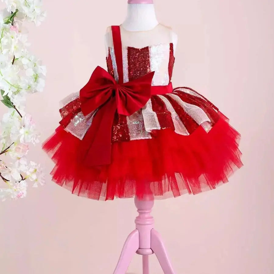 NEW SEASON LACE GIRL  PARTY  RED cemrestore