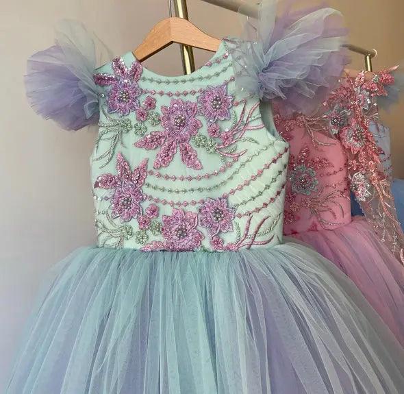 Natalya ball gown dress in blue - photo 5