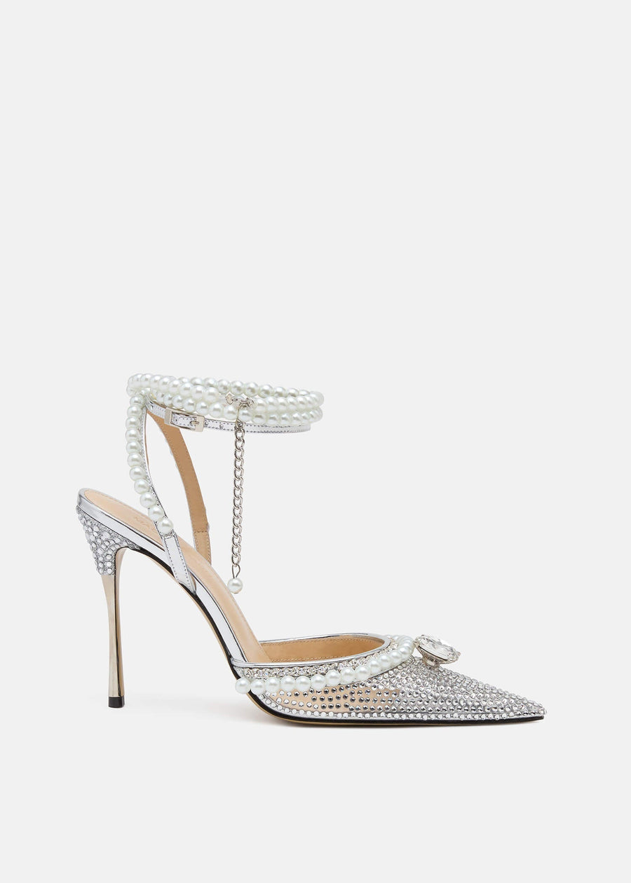 Hazel Silver Crystal Pumps