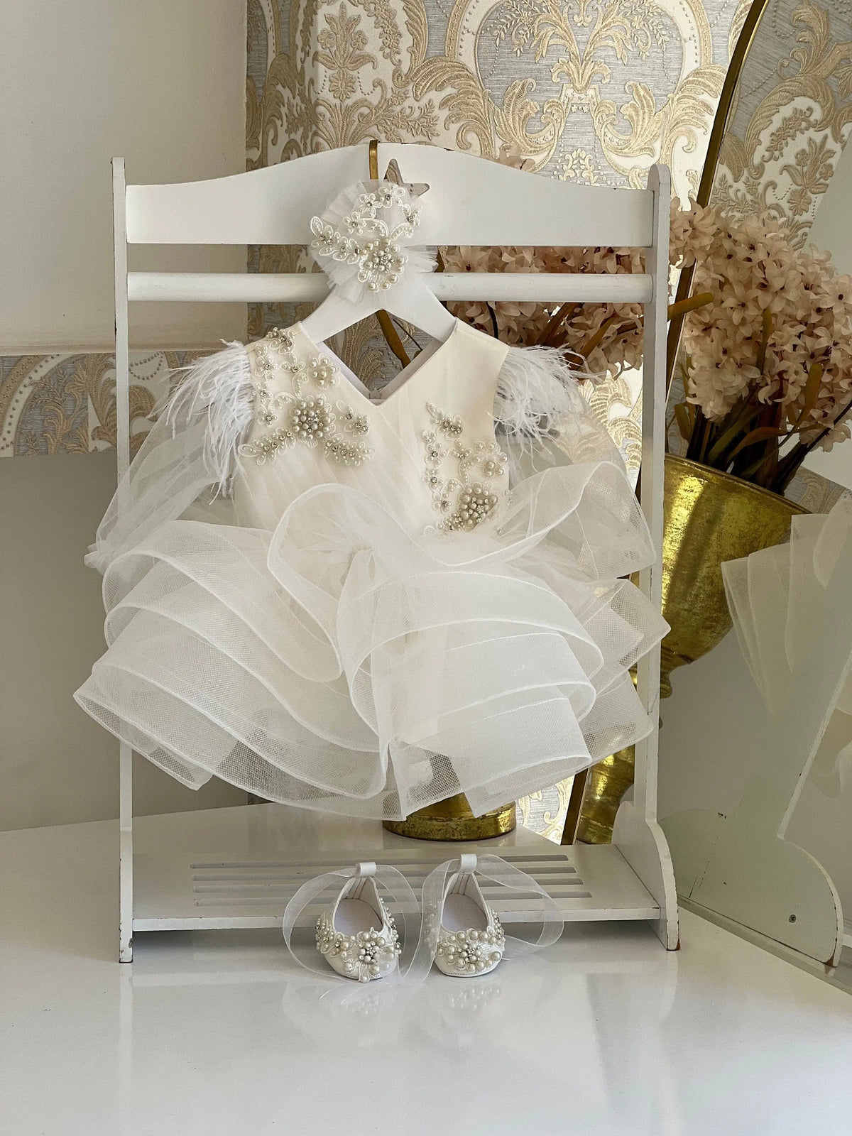 Pearl Baby White Girl Dress – photo 8
