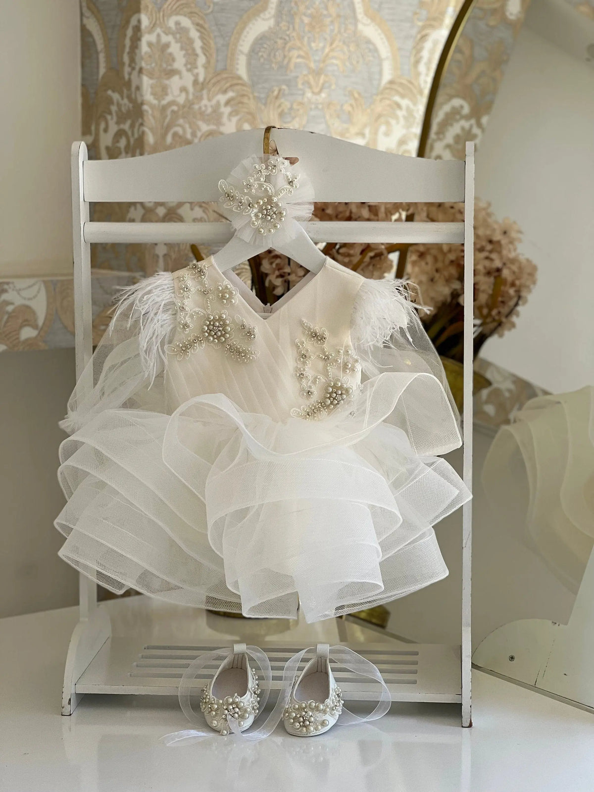 Pearl Baby White Girl Dress – photo 9