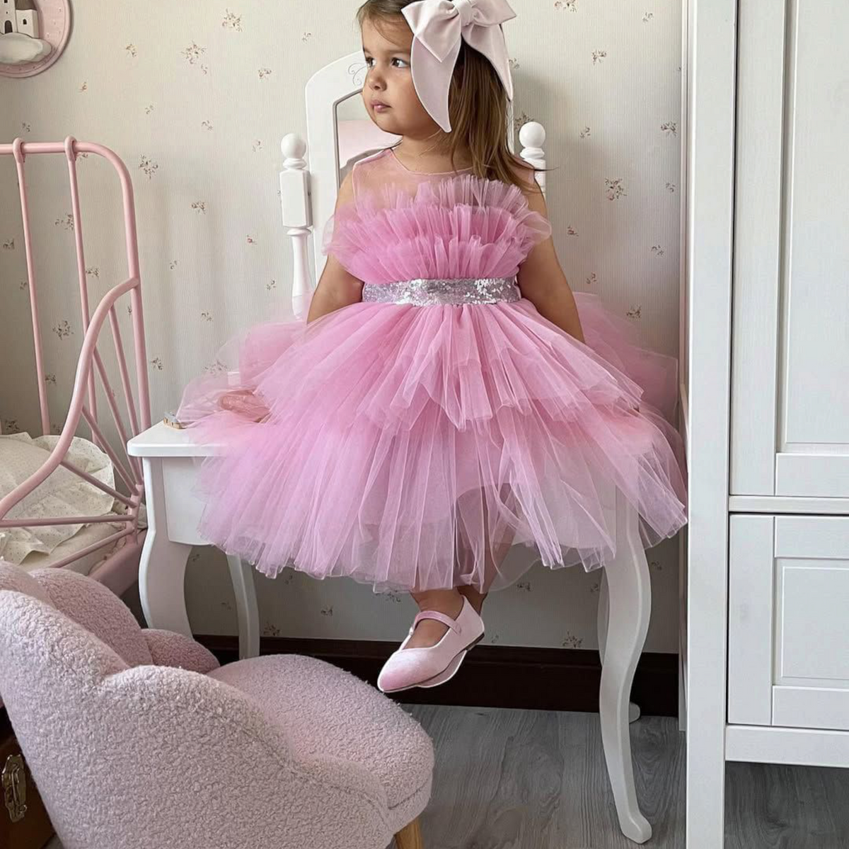 Butterfly Pink Dress (Butterfly) – close-up
