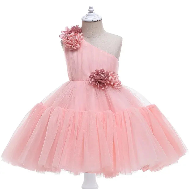 Pink Puffy Tulle Dress