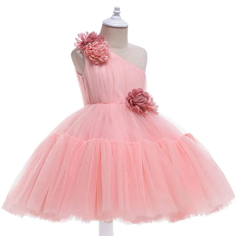 Puffy Girl Party pink dresses – detail shot