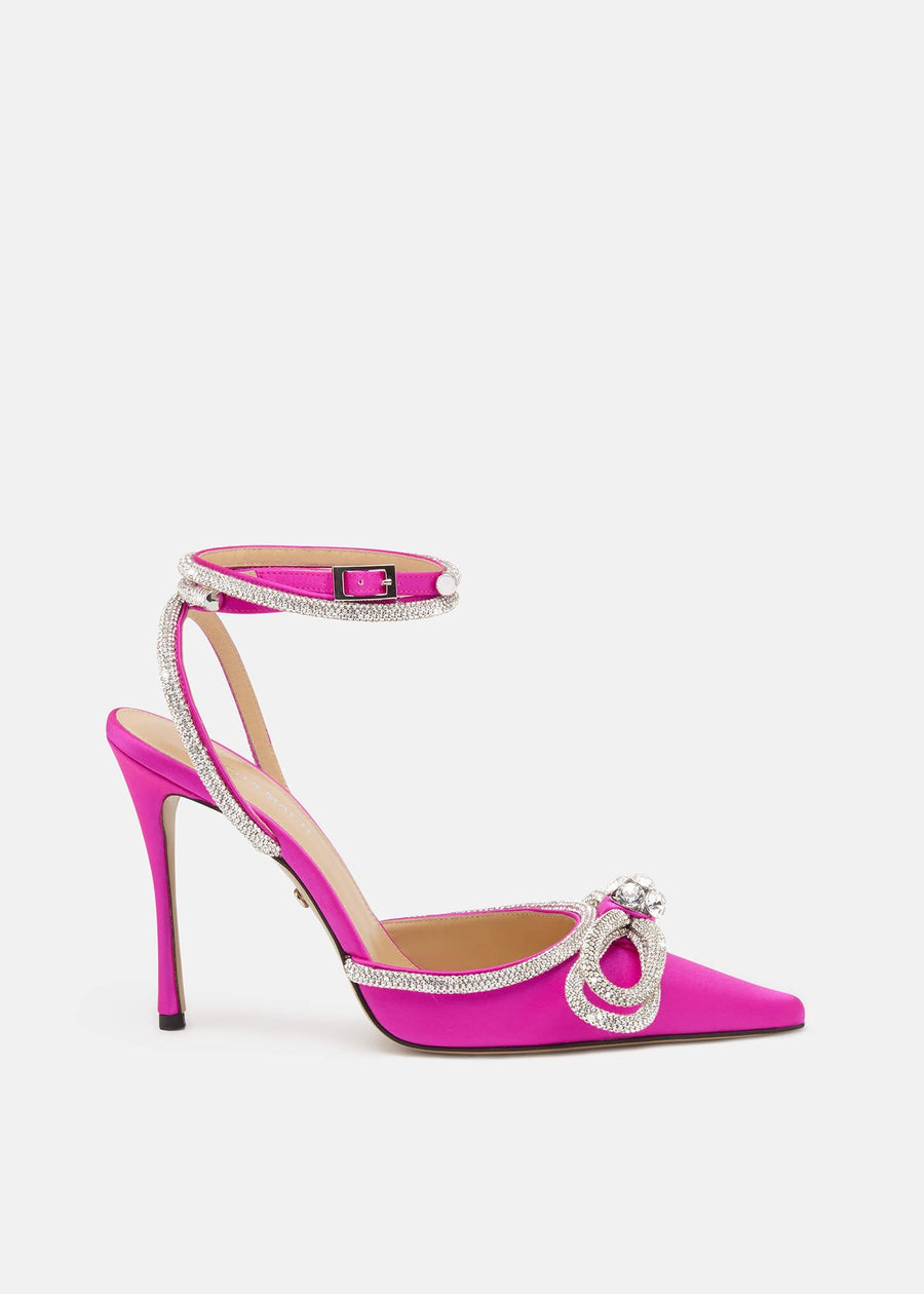 Selene Fuchsia Double Bow Pumps