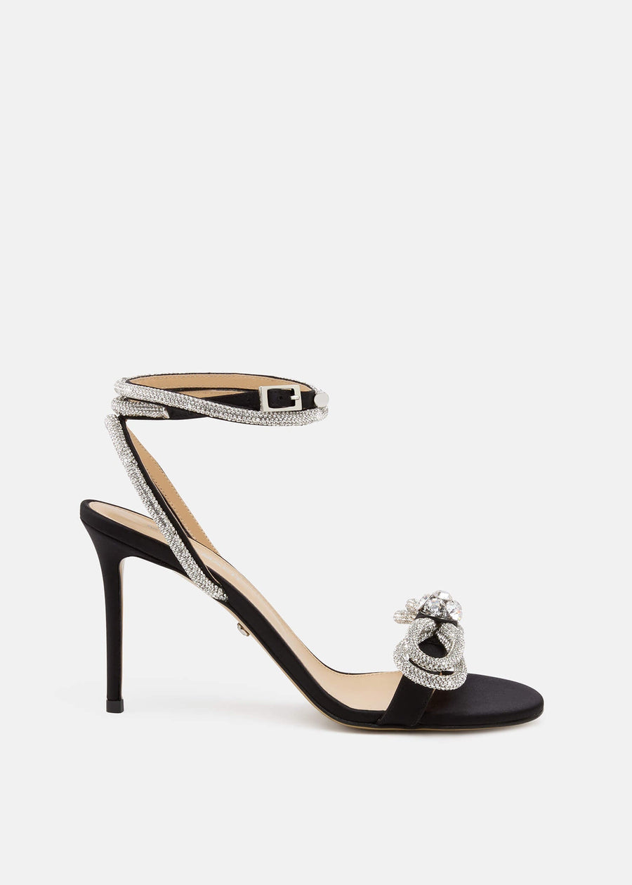 Harmony Black Double Bow Sandals