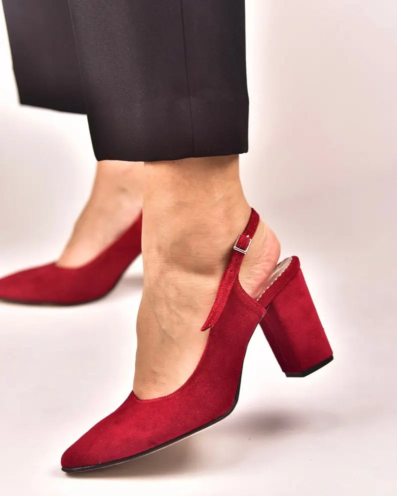 Red Bridal Shoes (Red)