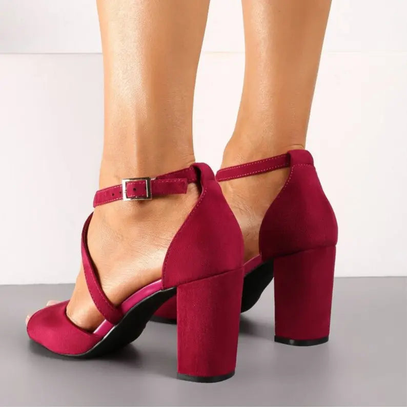 Red Bridal Shoes – full outfit view