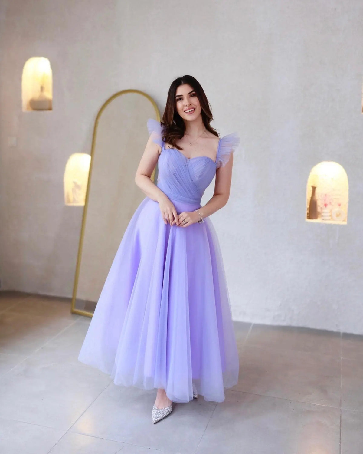 Rosaleen, Long White Pink Chiffon Wedding Skirt – styled look