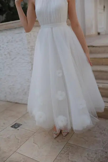 Rose Powder Pink Special Design Tulle Evening Dress – photo 7