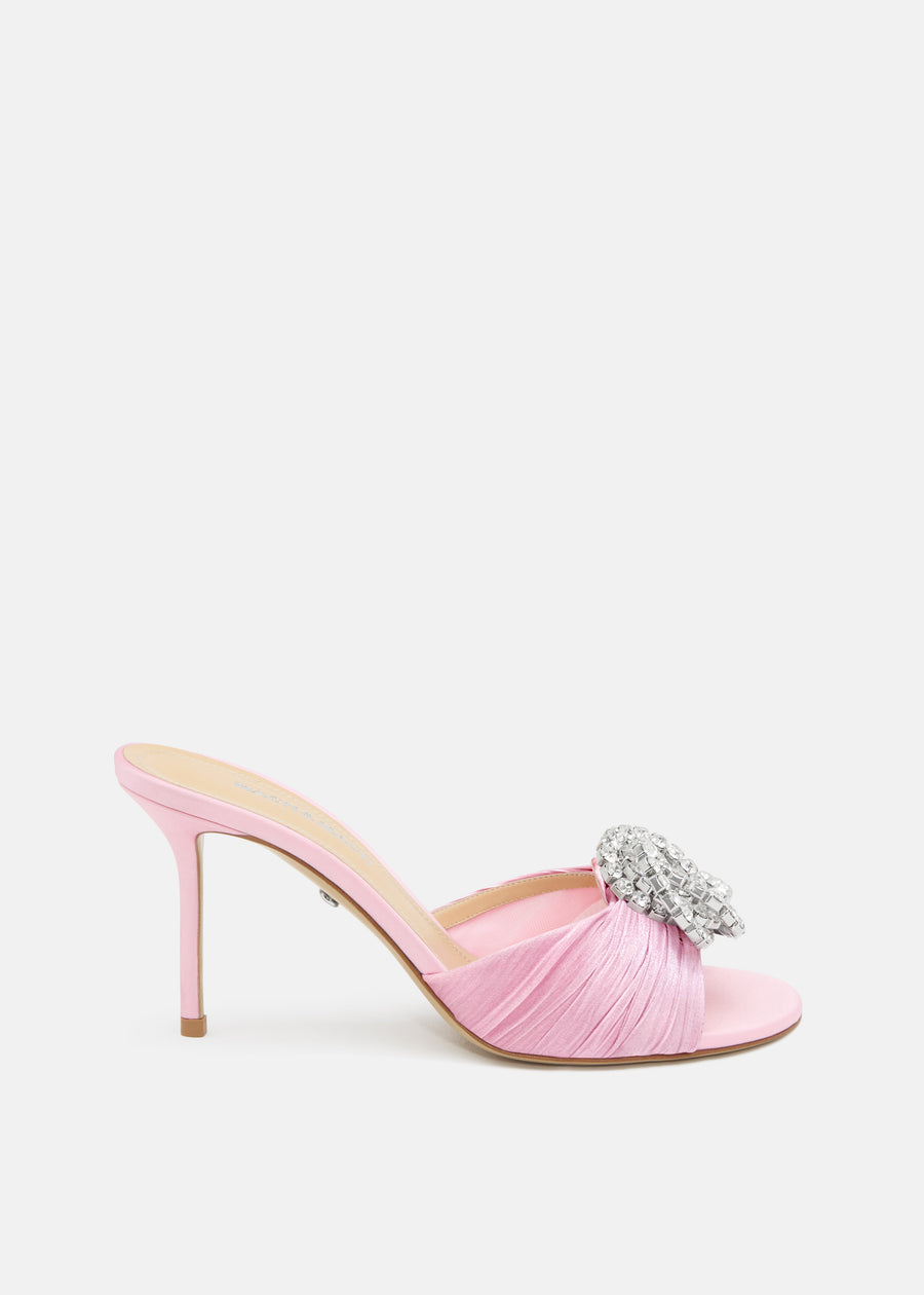 Aurelia Pink Double Bow Mules