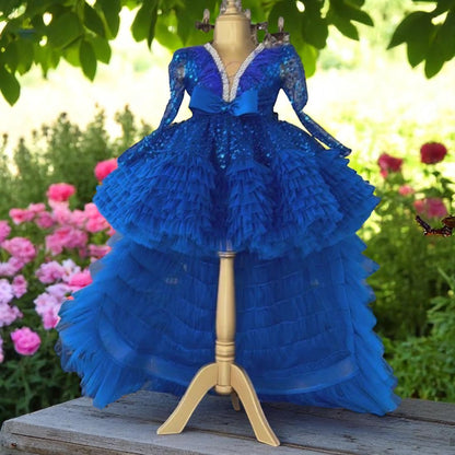Cleopatra Saxe Blue Dress - Special Design Girl's Evening Dress