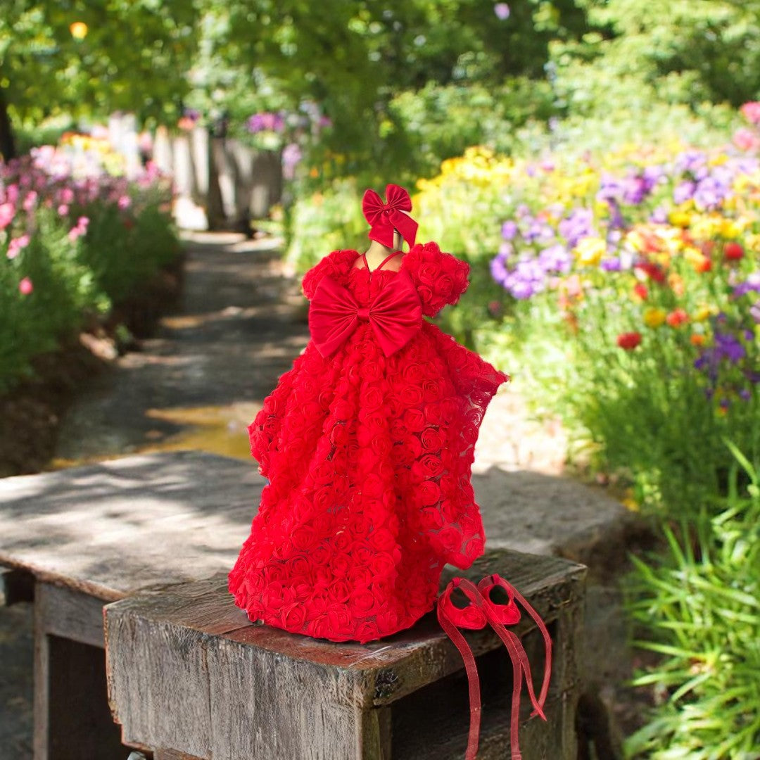 Jeremy Red Dress – close-up