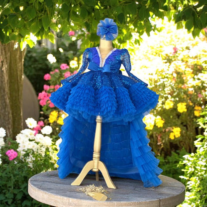 Cleopatra Saxe Blue Dress - Special Design Girl's Evening Dress