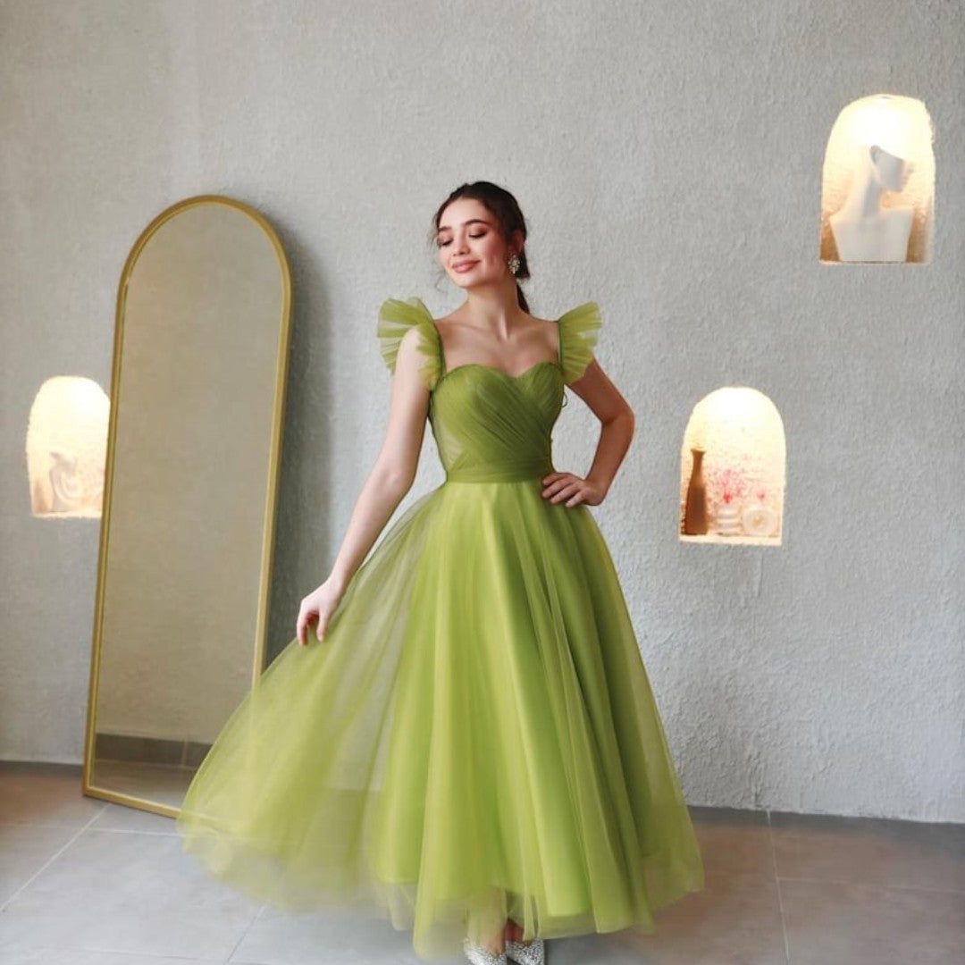 Rebecca pink satin occasion dress