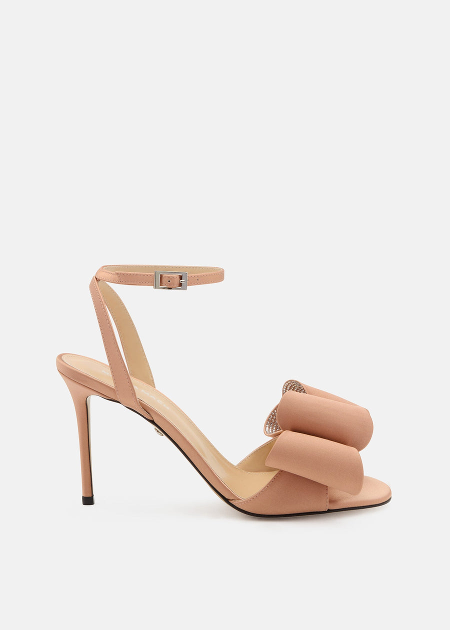 Solene Gold Brown Crystal Sandals