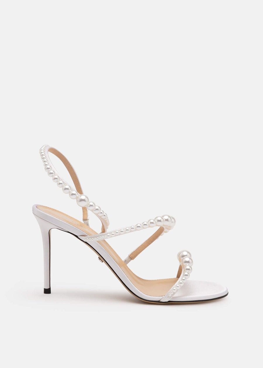 Sabrina White Pearl Sandals