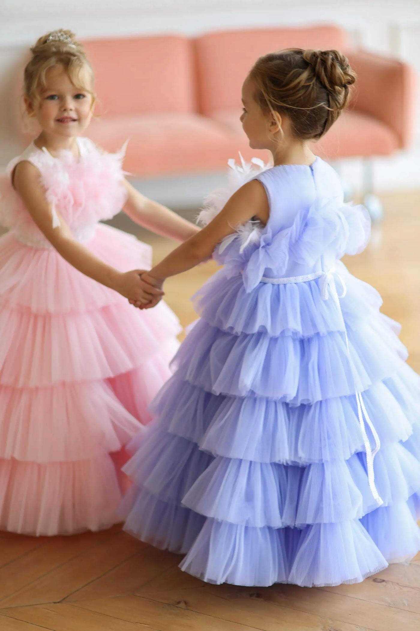 Summer Lace Girl Party Dress in blue (Lola) - photo 3
