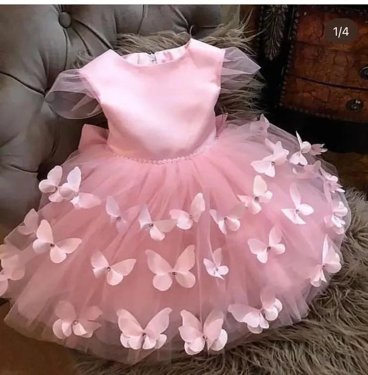 Summer Lace Girl Party Dress in pink - photo 2