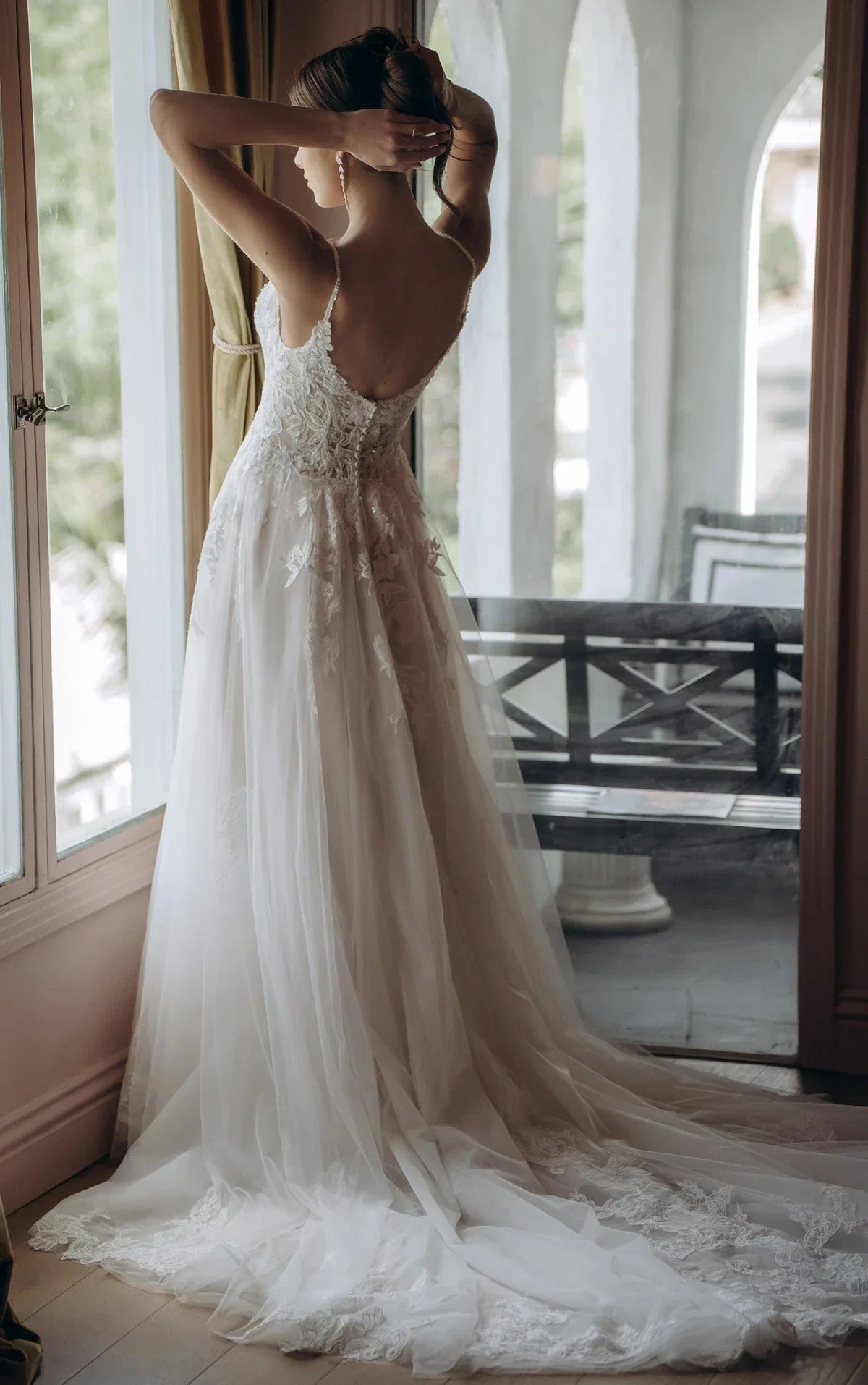 Olive Sy8293 Wedding Dress, luxury bridal gown, additional product image 2 by SimmiUnique