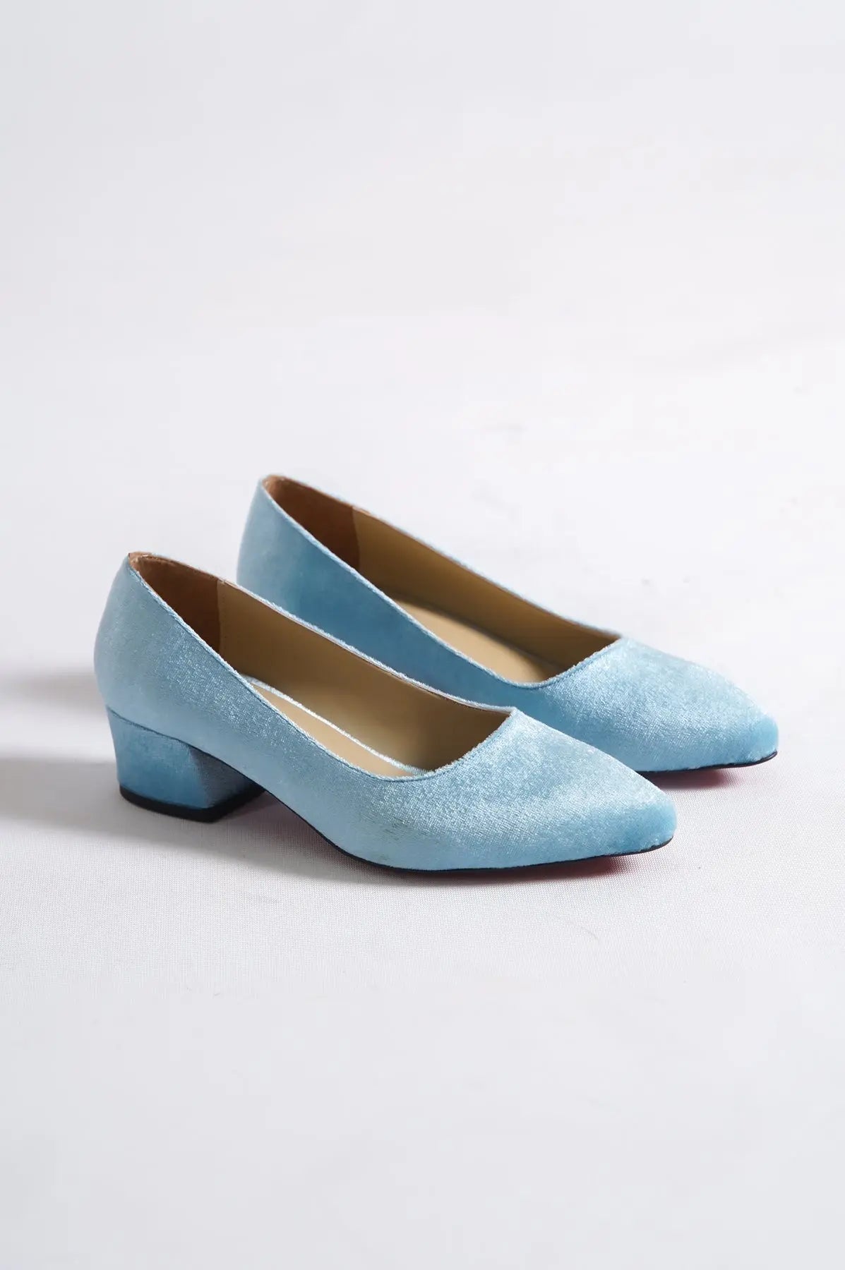 Sandro Red Velvet Low Heels – photo 15