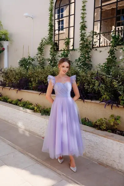 Sofia Lilac Special Design Evening Dress Tulle Dress – photo 7