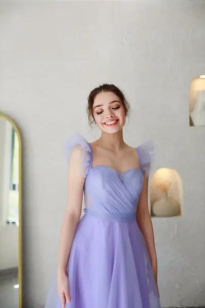 Sofia Lilac Special Design Evening Dress Tulle Dress – photo 8