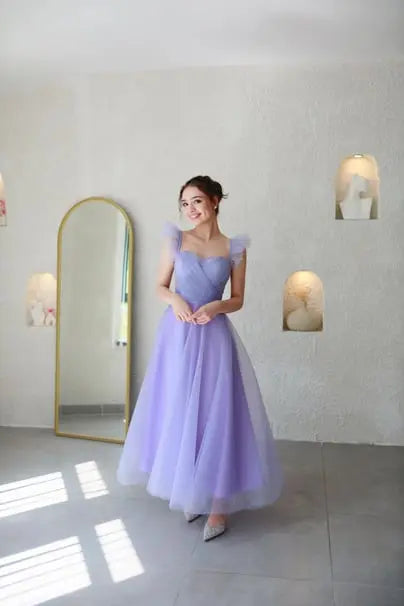 Sofia Lilac Special Design Evening Dress Tulle Dress – photo 9