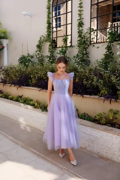 Sofia Lilac Special Design Evening Dress Tulle Dress – photo 11