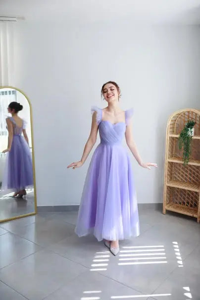 Sofia Lilac Special Design Evening Dress Tulle Dress – photo 15
