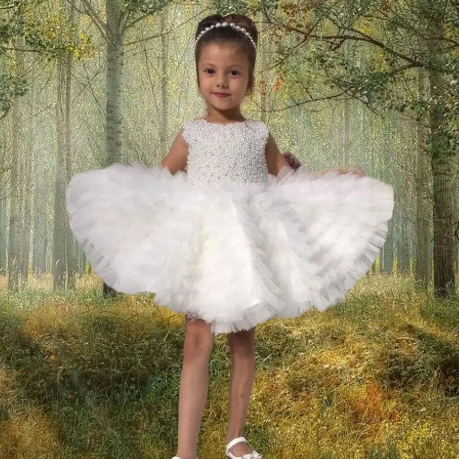 Sophia White Tulle Dress