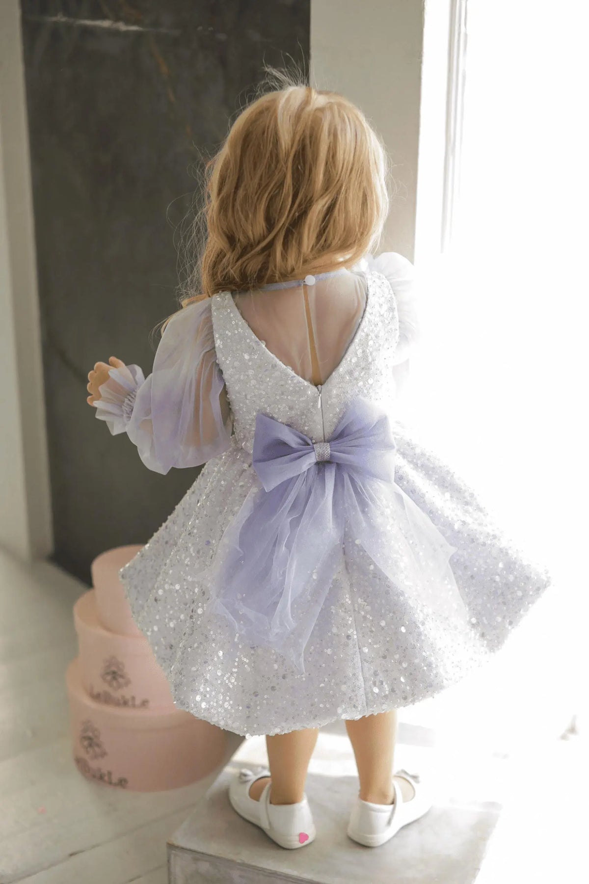 The Allium Dress – Lavender – styled look