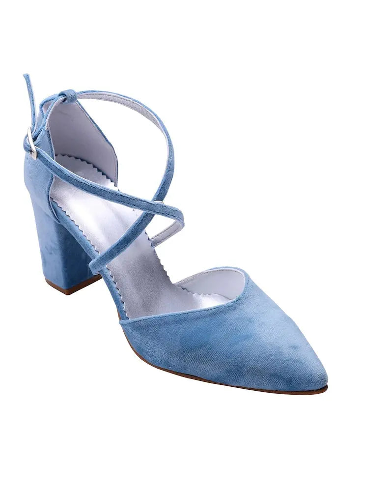 Wedding shoes for bride blue Sample Product