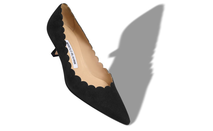 Clarisse Grace Black Pointed Toe Pumps