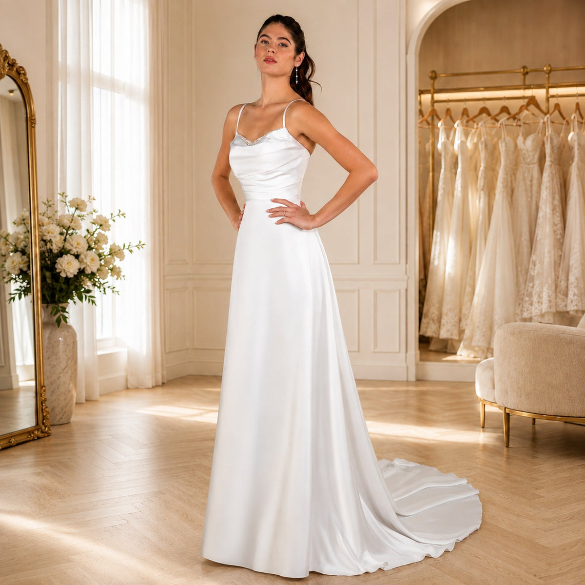 Alyona Wedding Dress, luxury bridal gown, main product image by SimmiUnique