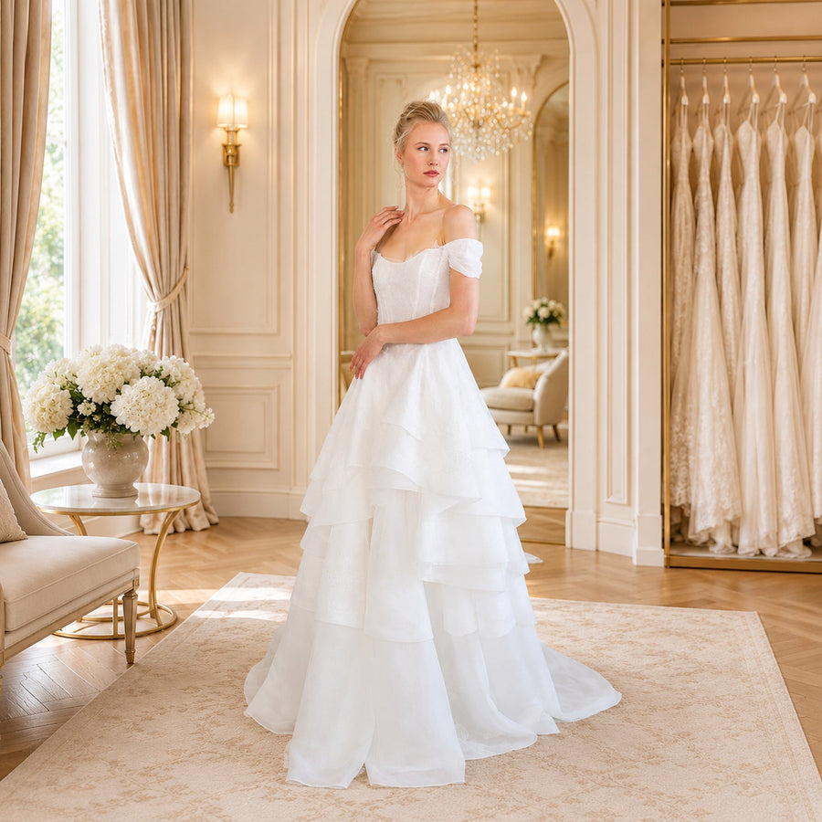 Amalia Sy8345 Satin Wedding Dress | SimmiUnique